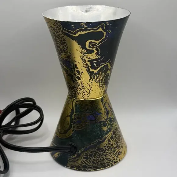 Lava The Original Marbleized Black Gold Replacement Base & Bulb Works Schylling - Picture 11 of 13